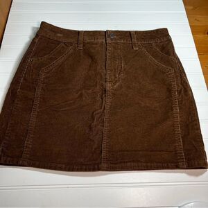 Time and Tru Size 10 Brown Corduroy Mini Skirt NWT